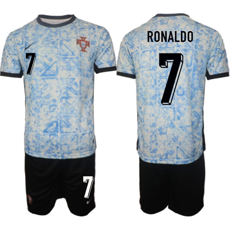 Men 2024-2025 Season Portugal away black 7 Soccer Jersey